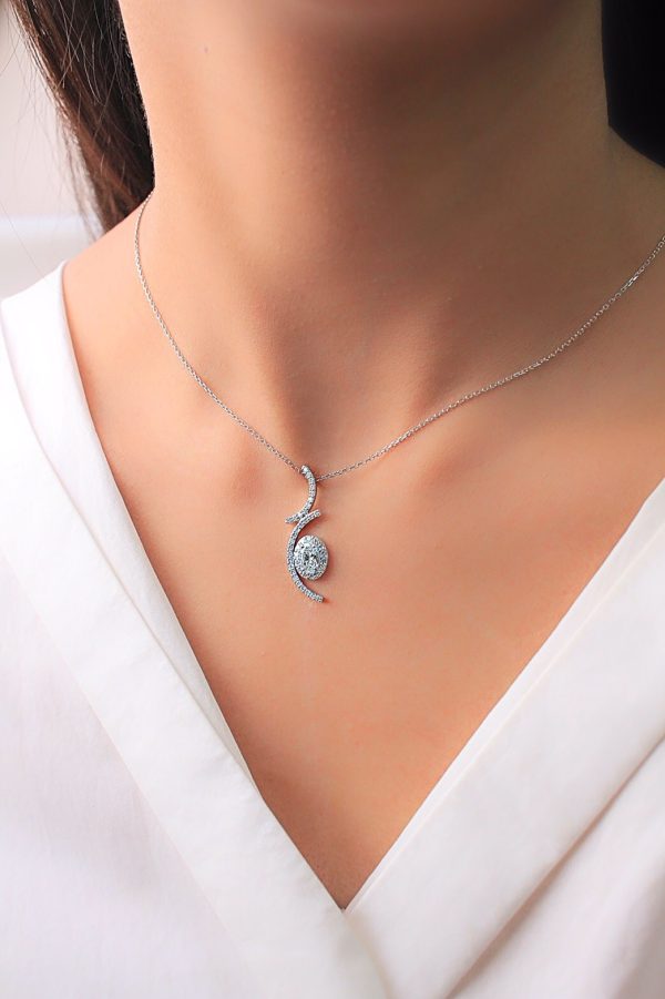 Diamond Pendant Necklace - Image 3