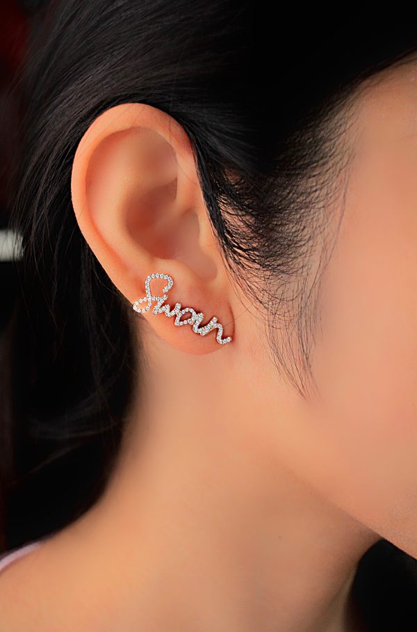 ต่างหูเพชรตัวอักษร (Make to oder) - Image 2