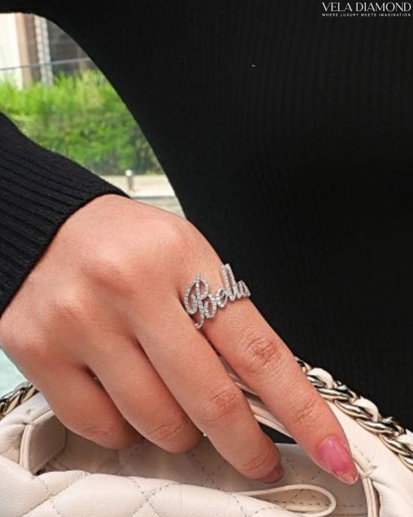 Custom Initial Diamond Ring