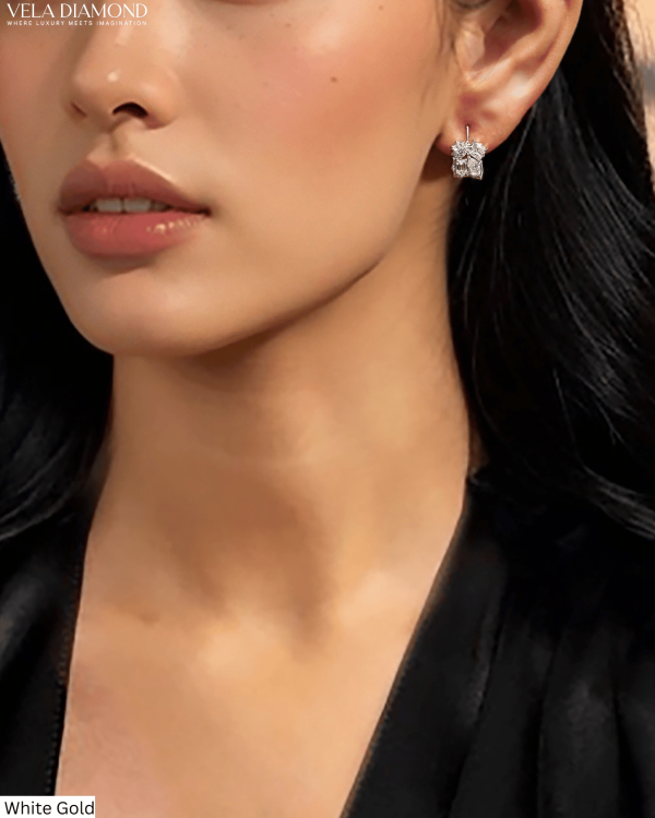 ต่างหูเพชร Vela Noir & Blanc - Image 8