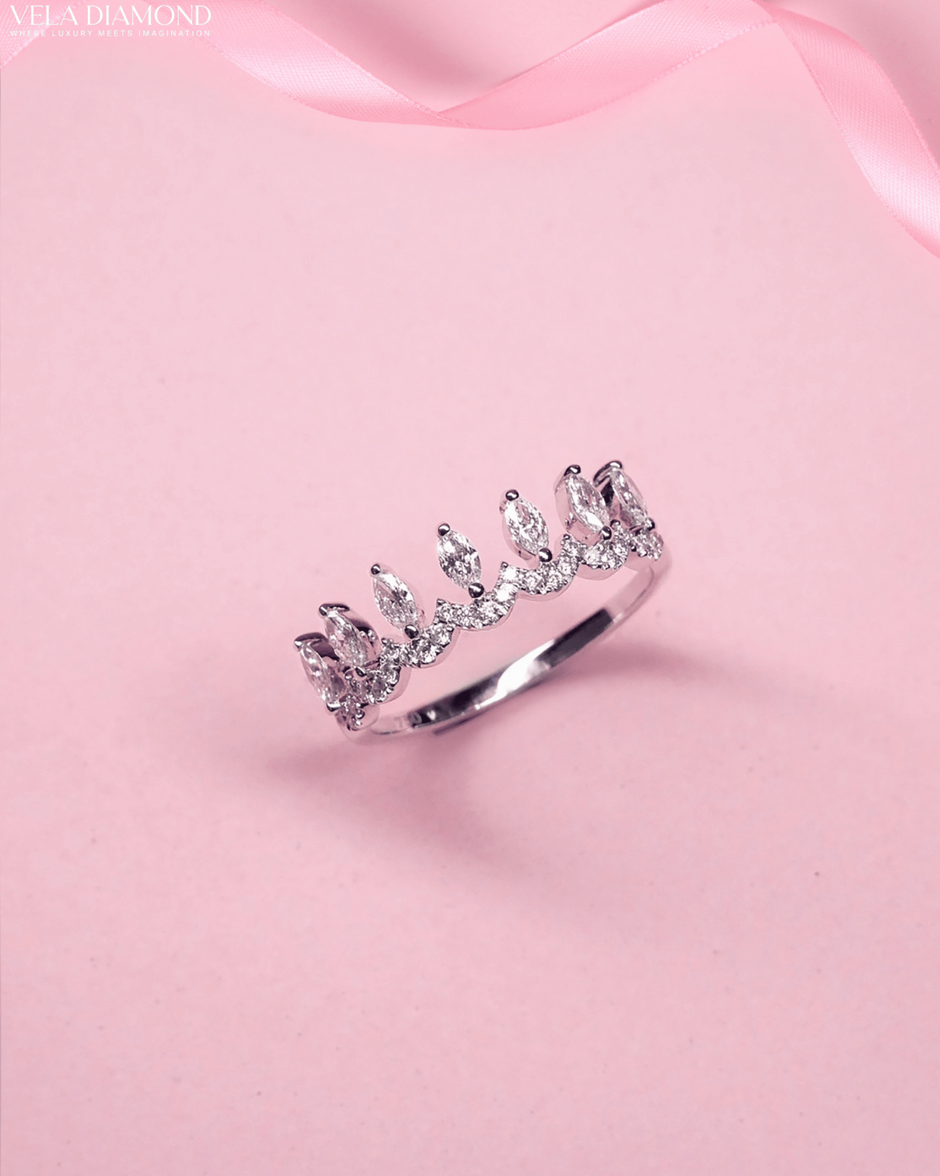 แหวน Vela Marquise Crown Diamond Ring