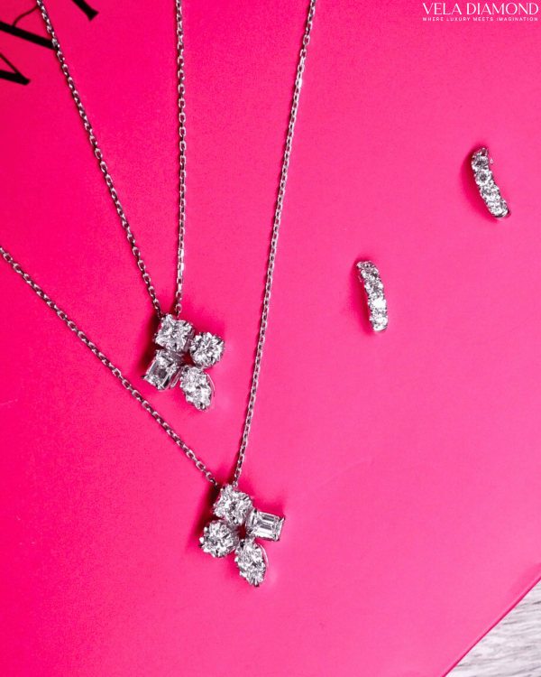 ต่างหูเพชร Vela Mix Fancy Diamond - Image 2