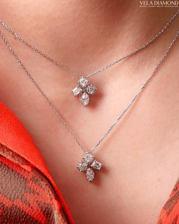 ต่างหูเพชร Vela Mix Fancy Diamond - Image 5