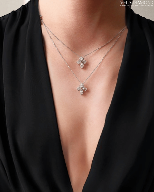 ต่างหูเพชร Vela Mix Fancy Diamond - Image 4