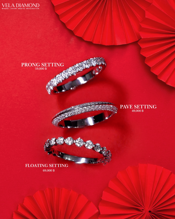 แหวน Round Diamond 3/4 Eternity Ring 0.88 ct - Image 5