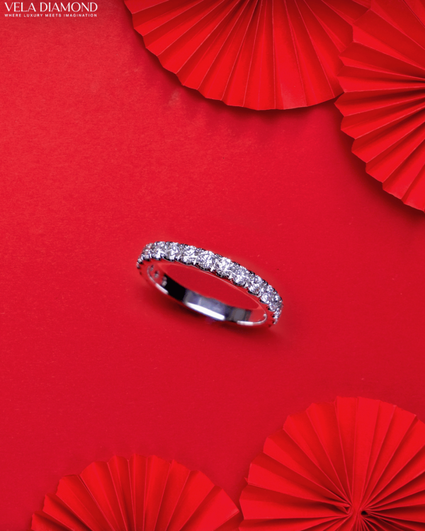 แหวน Round Diamond 3/4 Eternity Ring 0.88 ct