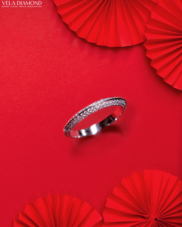 Vela Double-Sided Pavé Diamond Band 0.64 ct