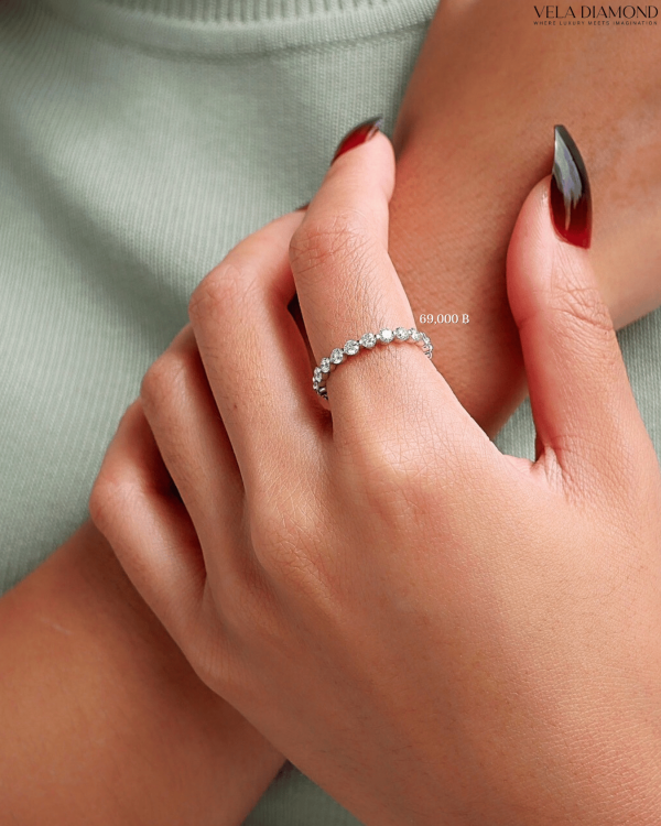 แหวนVela Round Diamond Floating Band 0.83 ct - Image 2
