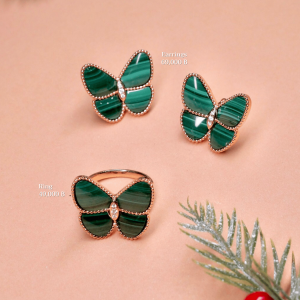 แหวนVela Malachite & Diamond Butterfly Ring