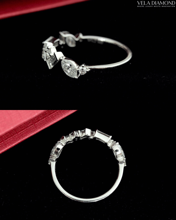 แหวน Signature Vela Diamond Fancy Mix – Baguette, Marquise & Round Diamonds - Image 4