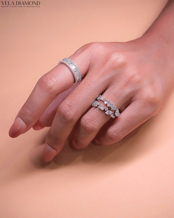 แหวน Signature Vela Diamond Fancy Mix – Baguette, Marquise & Round Diamonds - Image 3