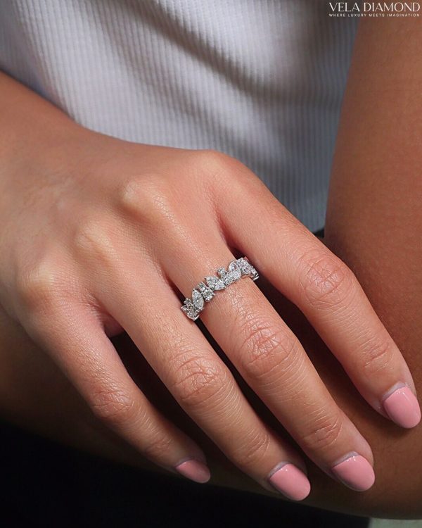 แหวน Signature Vela Diamond Fancy Mix –Marquise & Round 1.28 ct - Image 2