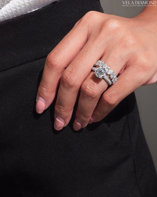 แหวน Signature Vela Diamond Fancy Mix –Marquise & Round 1.28 ct - Image 3