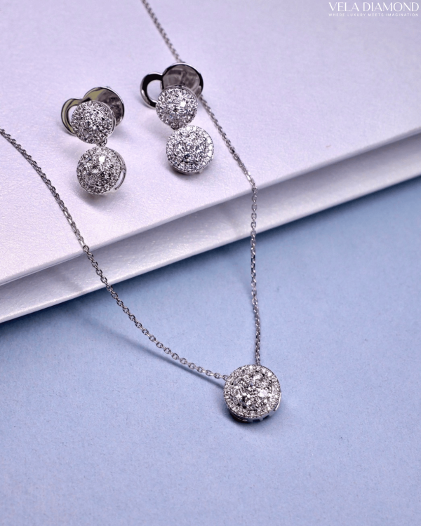 Vela Twist Diamond Earrings - Image 7