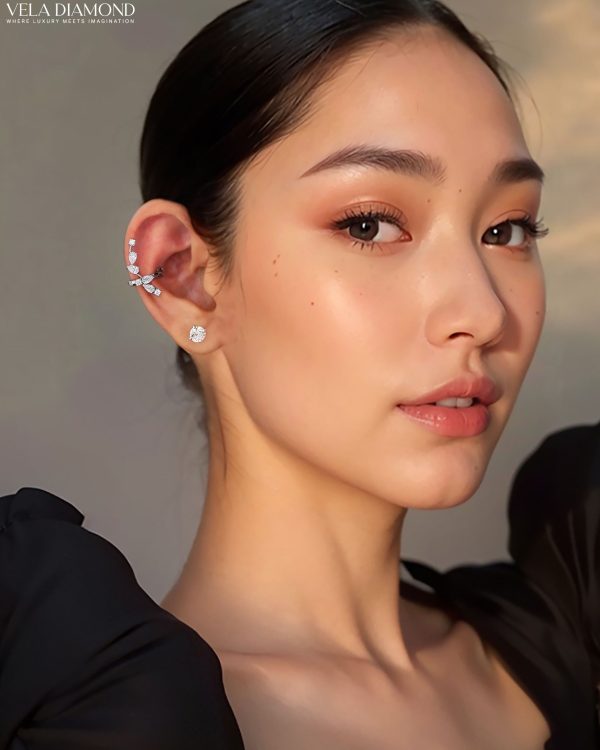 Vela Clamberelle Diamond Earcuff - Image 2