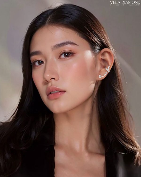 Vela Clamberelle Diamond Earcuff - Image 3