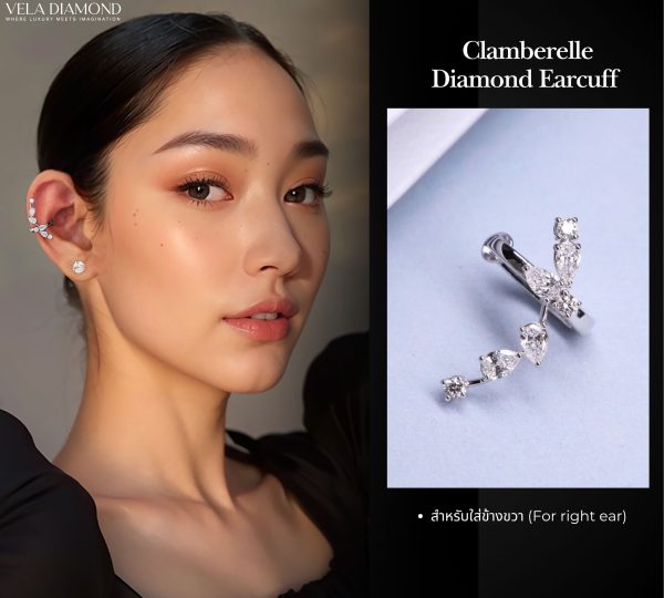 Vela Clamberelle Diamond Earcuff - Image 6