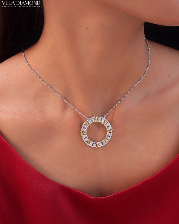 สร้อยคอจี้เพชร Eternal Circle Pendant - Image 2