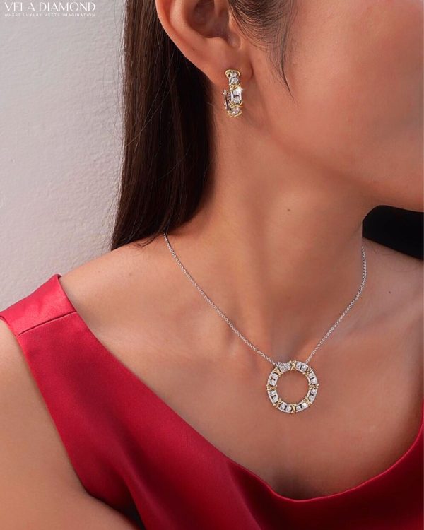 สร้อยคอจี้เพชร Eternal Circle Pendant - Image 3