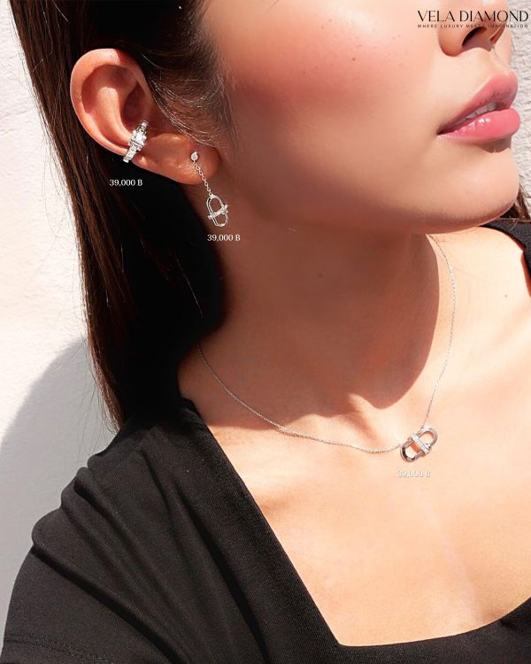 Minimal Glow Vela Diamond Earcuff - Image 3