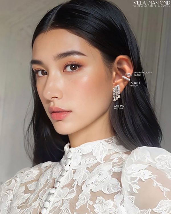 Vela Pavé Diamond Earcuff - Image 4