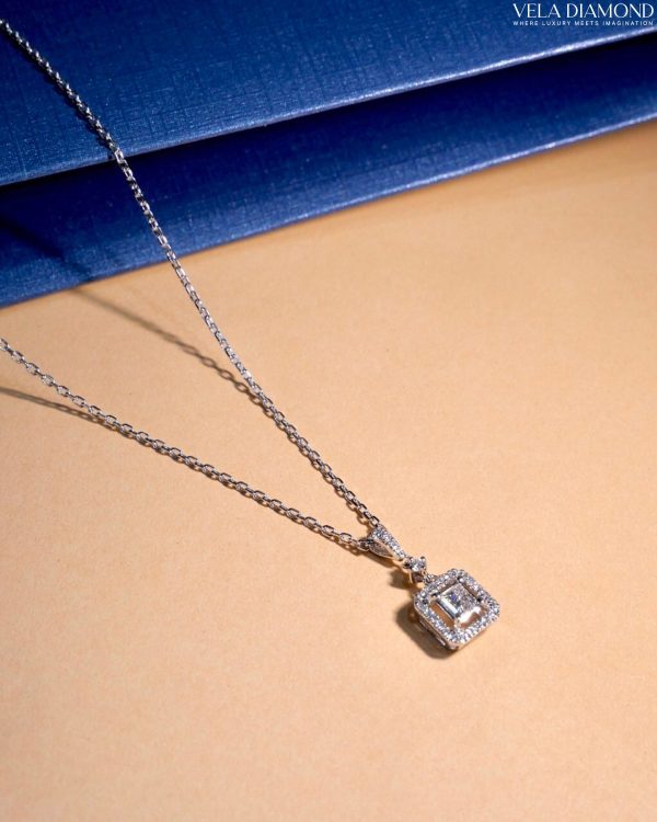 สร้อยคอ จี้เพชร Princess Diamond Necklace