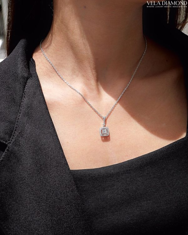 สร้อยคอ จี้เพชร Princess Diamond Necklace - Image 2