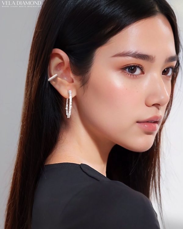 Vela Pavé Diamond Earcuff - Image 3