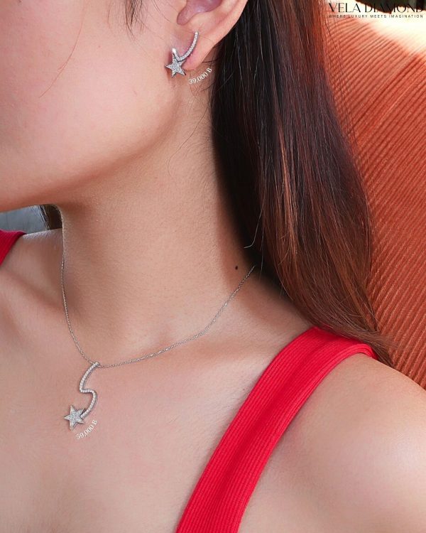 สร้อยคอจี้เพชร Vela Twinkle Star Necklace (Made to Order) - Image 3