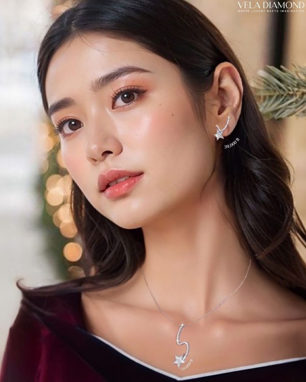 สร้อยคอจี้เพชร Vela Twinkle Star Necklace (Made to Order) - Image 2