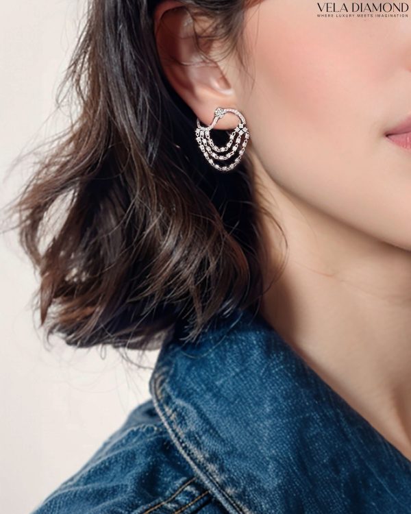 ต่างหูเพชร+Jacket Vela Shimmer & Switch - Image 2