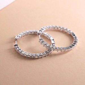 ต่างหูเพชร Vela Signature Spark Hoops