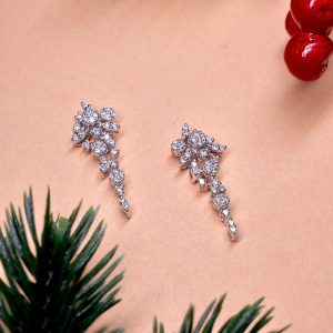 ต่างหูเพชร Vela Diamond Cascade Earrings