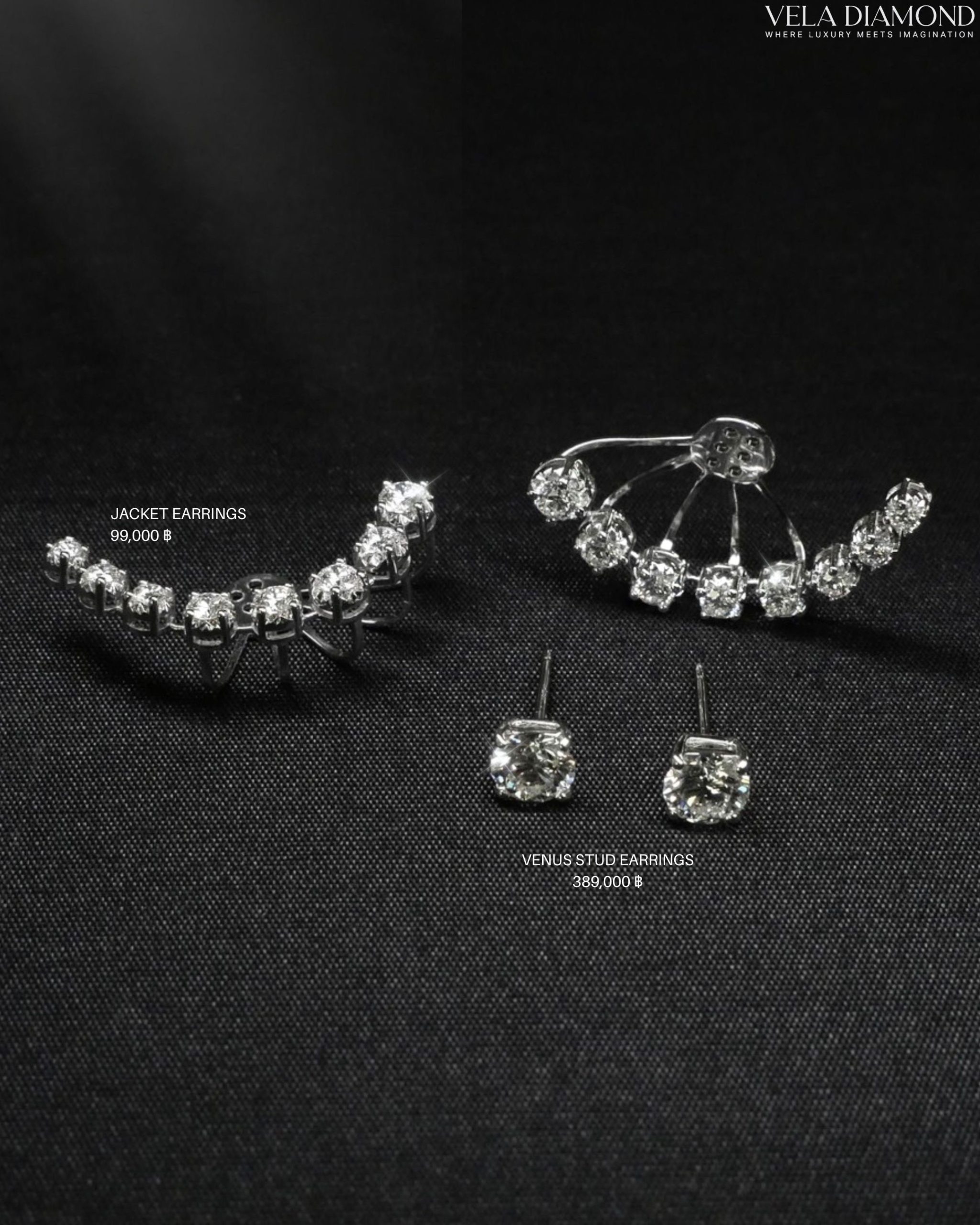 Vela Diamond Jacket ต่างหู