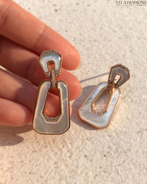 ต่างหู Vela Trésor Moderne (White Pearl&Diamond) - Image 5