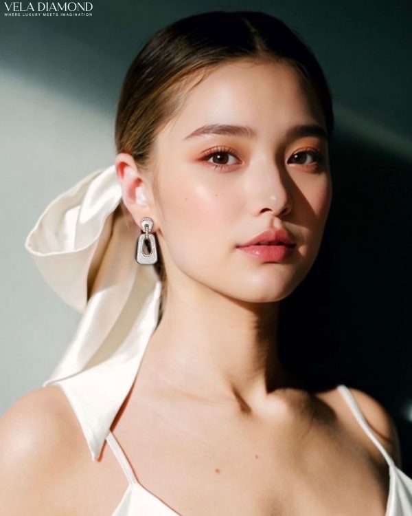 ต่างหู Vela Trésor Moderne (White Pearl&Diamond) - Image 2