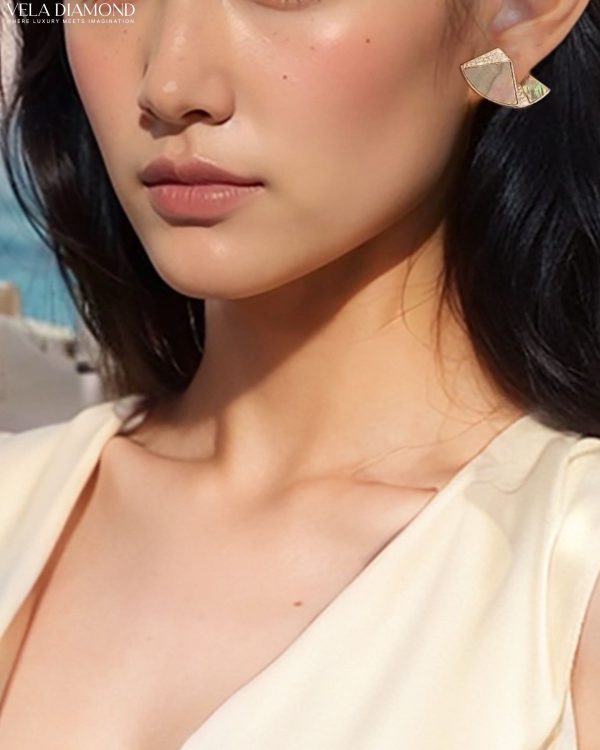ต่างหูVela Trésor Moderne (Tahitian Pearl & Diamond) - Image 4