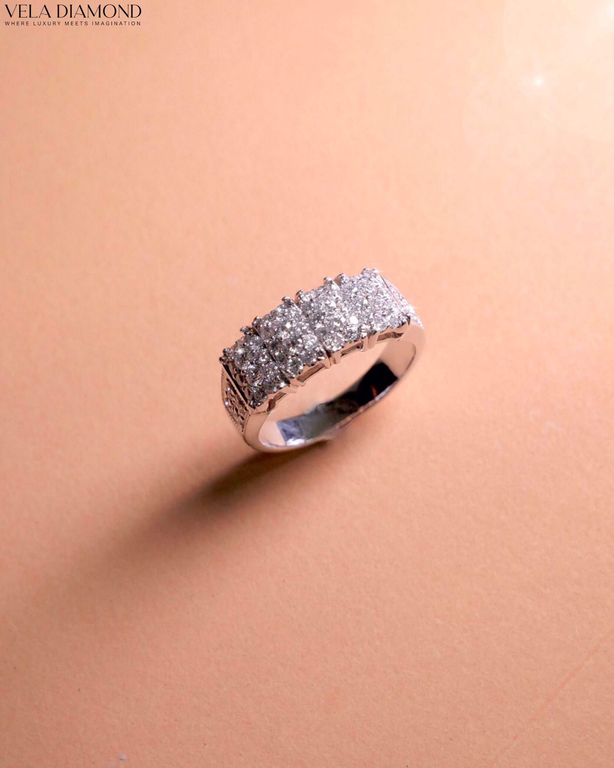แหวนเพชร Bold Block Ring