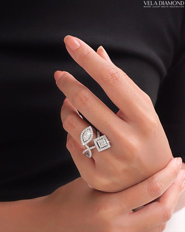 แหวน Marquise & Princess Cross Ring - Image 2