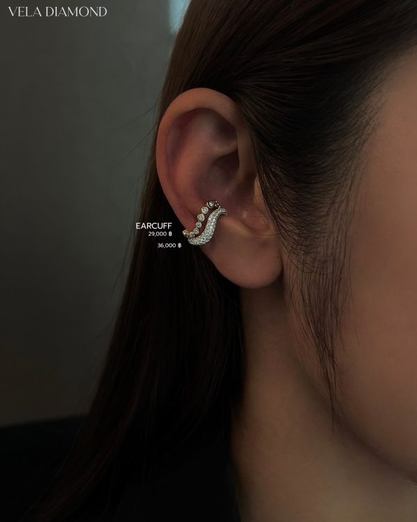 Adorn Bezel Diamond Earcuff — Adorn Collection - Image 4