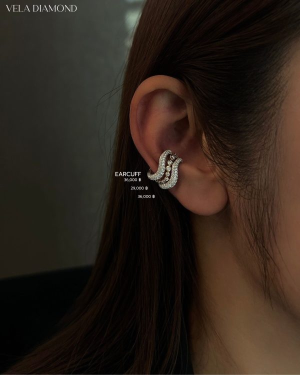 Adorn Bezel Diamond Earcuff — Adorn Collection - Image 5