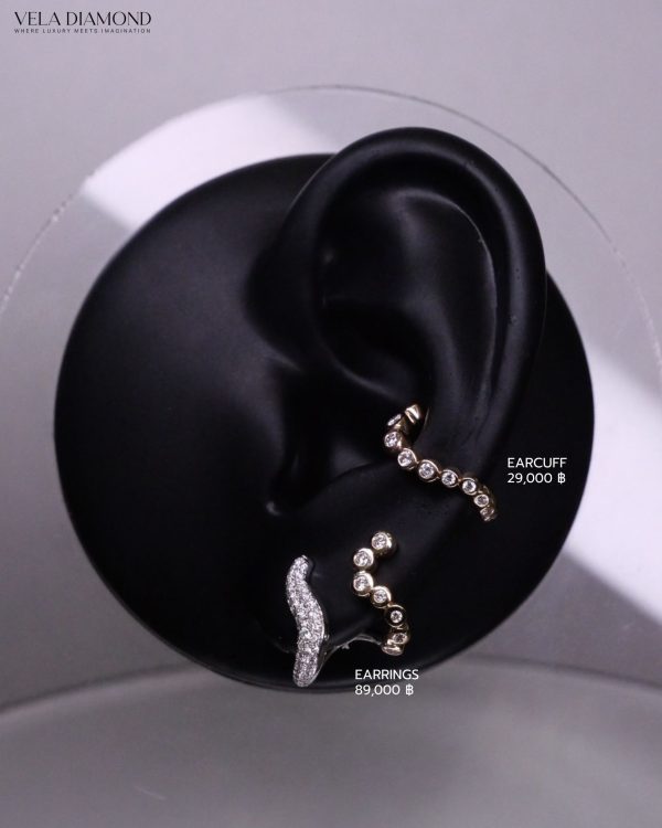 Adorn Bezel Diamond Earcuff — Adorn Collection - Image 2
