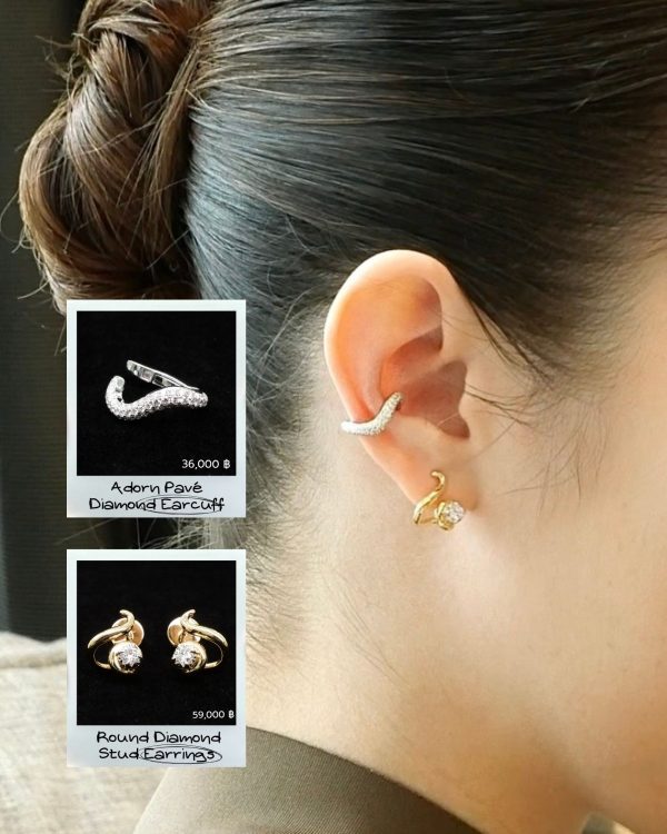 Adorn Pavé Diamond Earcuff — Adorn Collection - Image 4