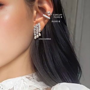 Pavé Diamond Earcuff — Wedding Day Look