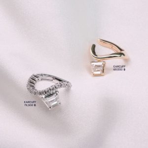 Diamond Trapezoid Curve Earcuff