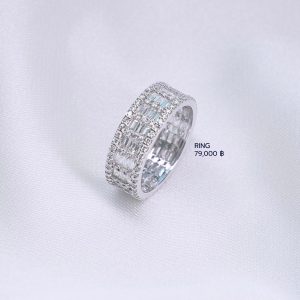 แหวนเพชร Round & Baguette Eternity Ring
